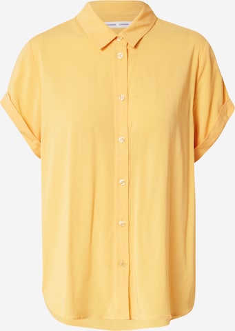 Samsøe Samsøe - Camisa 'Majan' em amarelo: frente