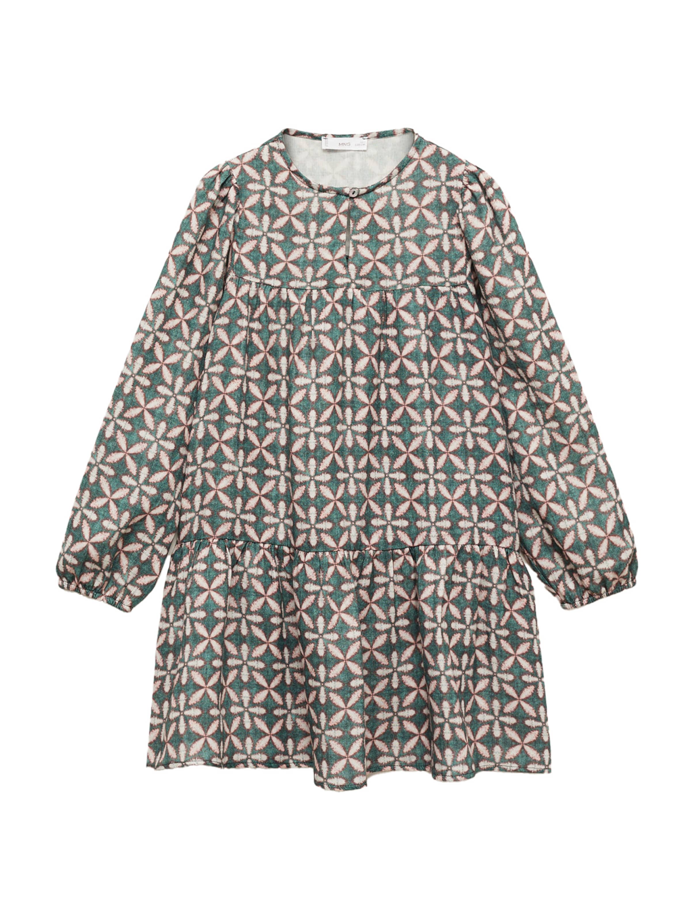 Robe 'ESTRELLA' MANGO KIDS en vert : devant