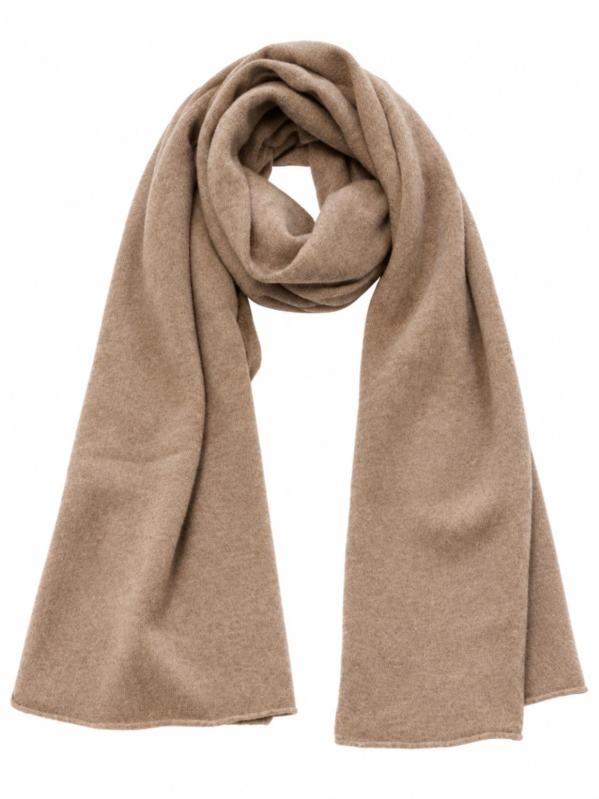 Alster Herz - Chal 'UHLENHORST' en beige: frente