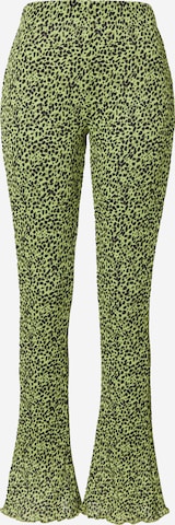 EDITED Flared Broek 'Alex' in Groen: voorkant