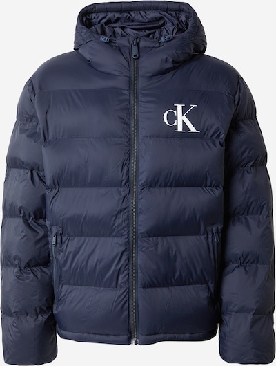 Calvin Klein Jeans Zimska jakna u tamno plava / bijela, Pregled proizvoda