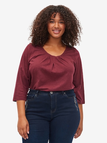 Zizzi Blouse 'MLOA' in Red: front