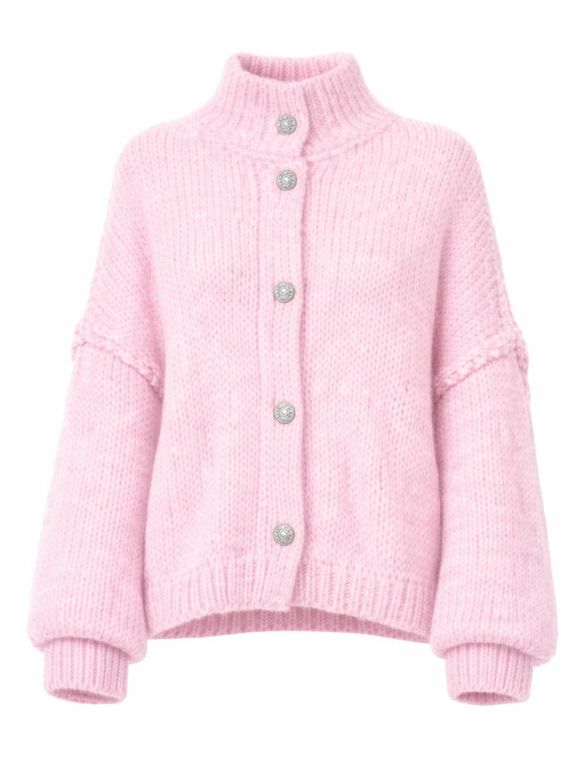 Worldclassca Strickjacke 'Knit Cardigan mit Knopf'‌‌‌ in Pink