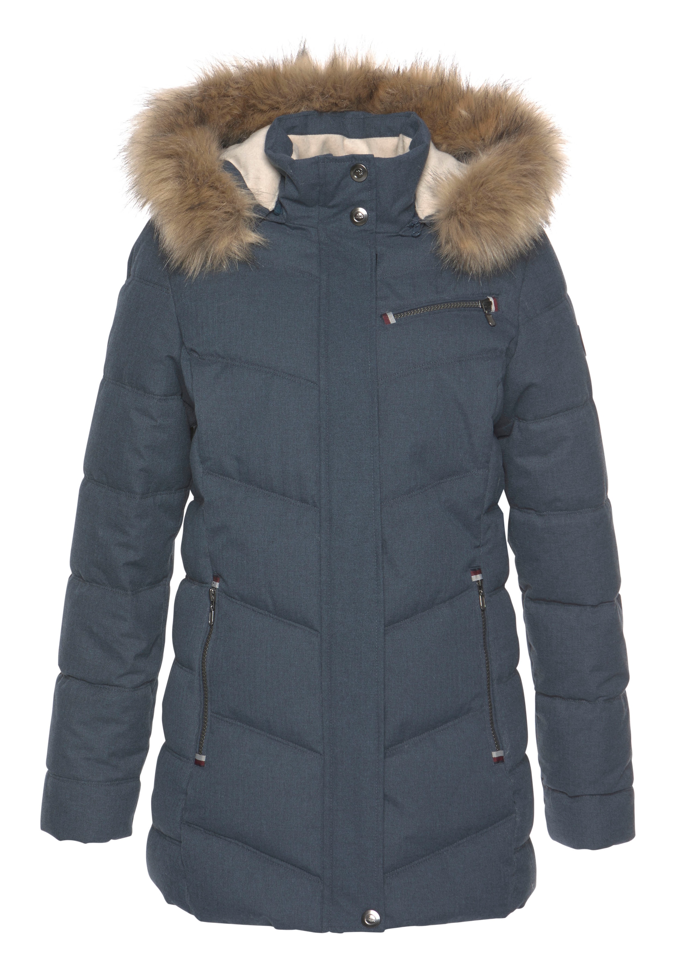 POLARINO Outdoorjacke in Grau: Vorderseite