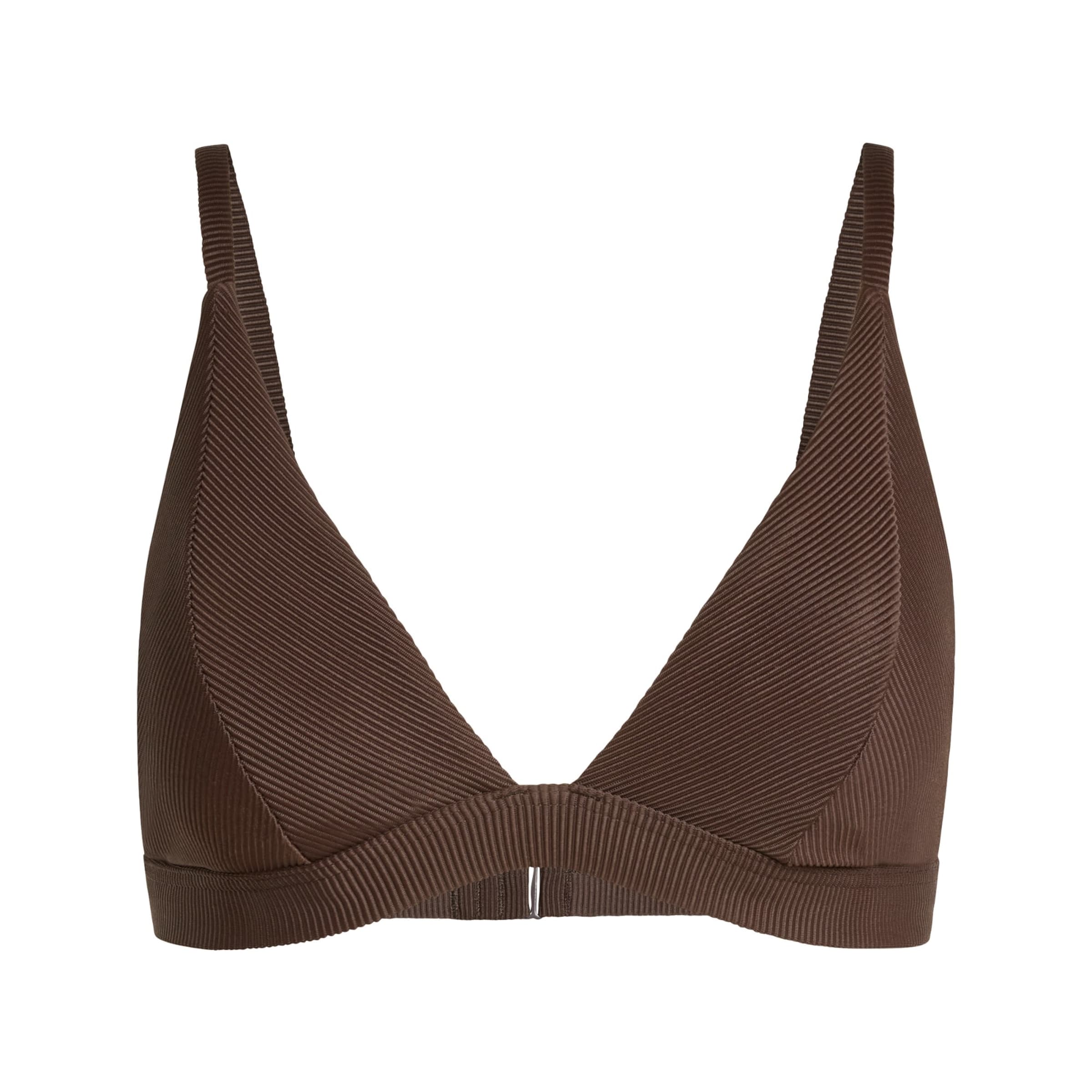 ADIDAS SPORTSWEAR Triangel Sportbikinitop 'Iconisea' in Bruin: voorkant
