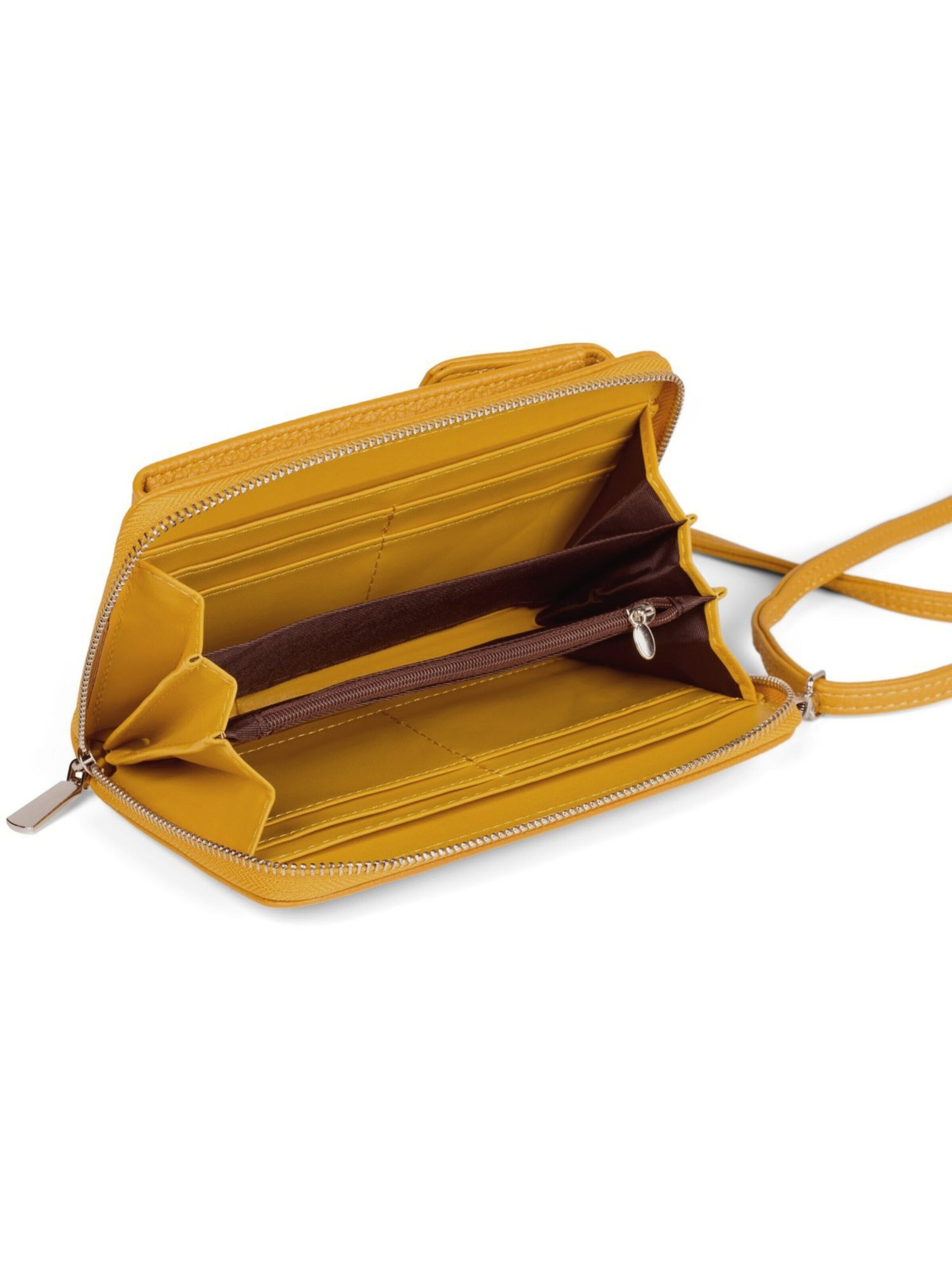 styleBREAKER Crossbody bag 'Umhängetasche mit Handyfach und RFID Schutz' in Yellow