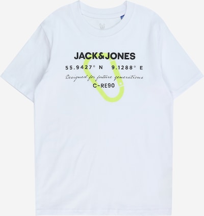 Jack & Jones Junior T-Shirt in kiwi / schwarz / weiß, Produktansicht