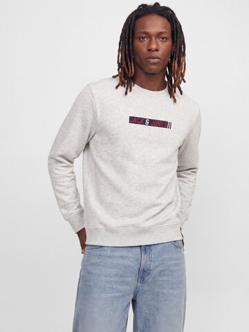 JACK & JONES Sweatshirt in Grey: front