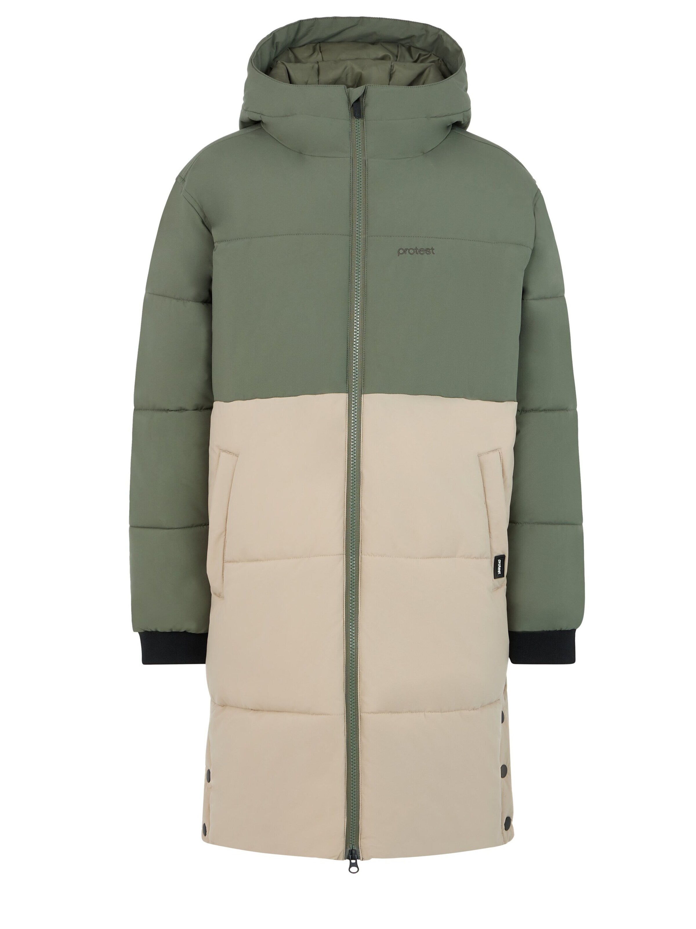PROTEST Winterjacke 'PRTNOIVA JR'‌‌‌‌‌‌‌‌‌ in Grün: Vorderseite