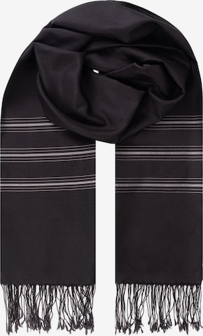 SILK & CASHMERE Schal in Schwarz: Vorderseite