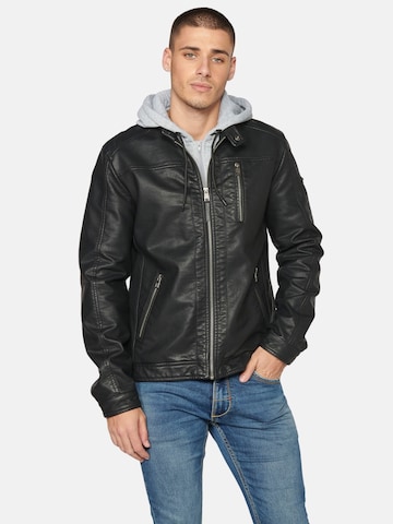 Veste mi-saison KOROSHI en noir : devant