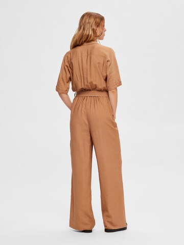 SELECTED FEMME Jumpsuit i brun