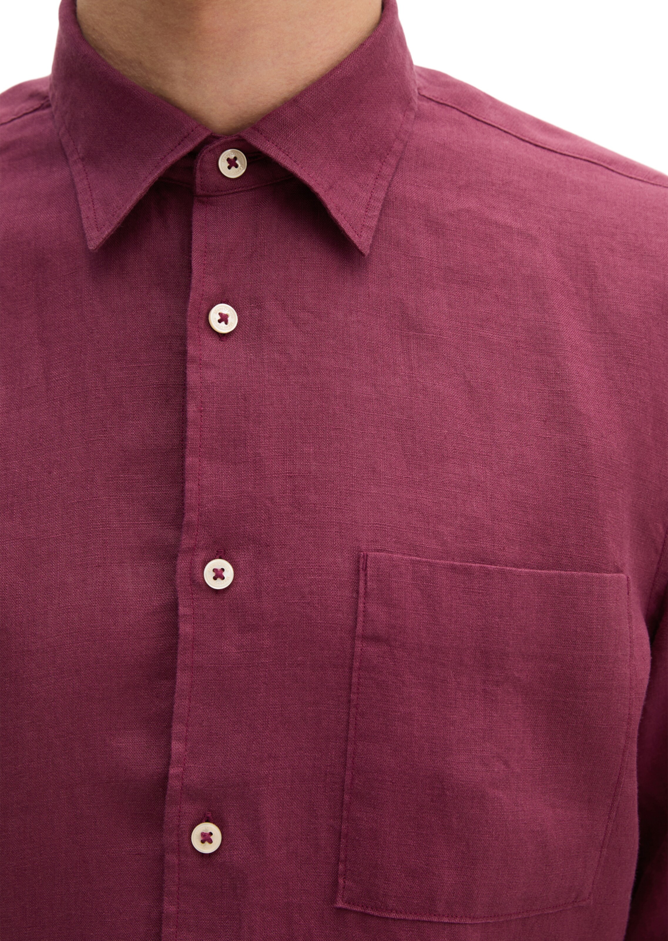 Marc O'Polo Regular fit Overhemd in Rood