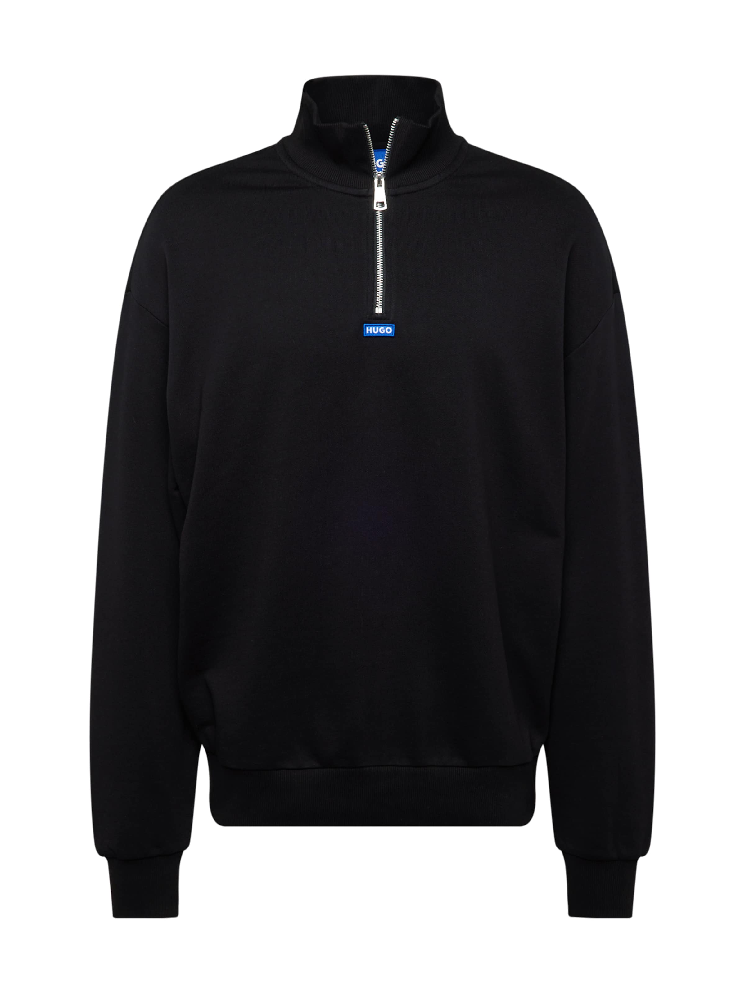 HUGO Μπλούζα φούτερ 'Neeler' σε μαύρο: μπροστά