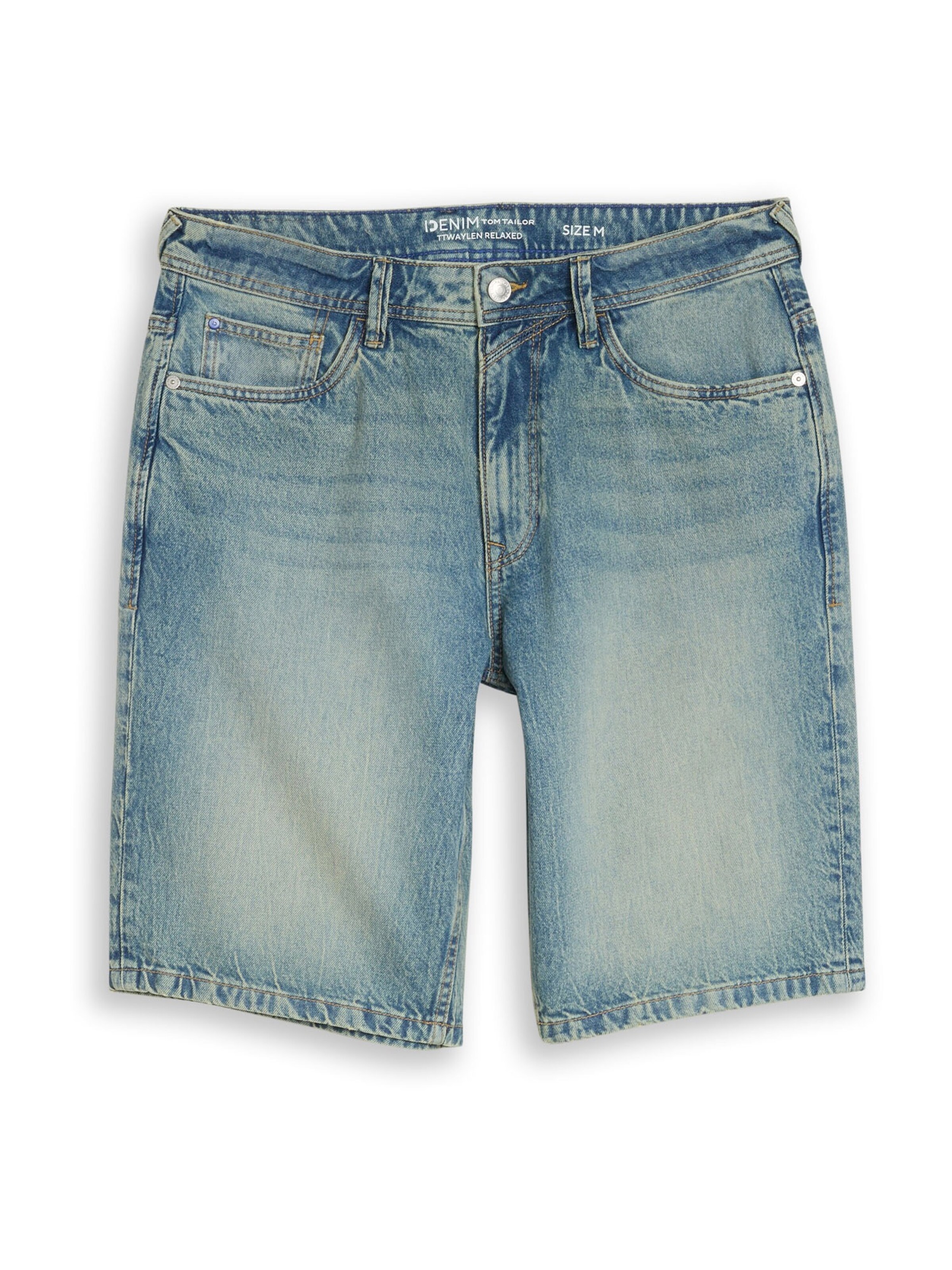 TOM TAILOR DENIM Avar lõige Teksapüksid 'WAYLEN', värv sinine: eest vaates