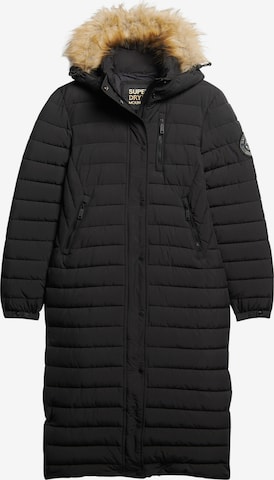 Manteau d’hiver 'Fuji' Superdry en noir : devant