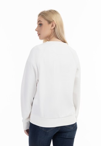 Sweat-shirt 'Bridgeport' DreiMaster Maritim en blanc