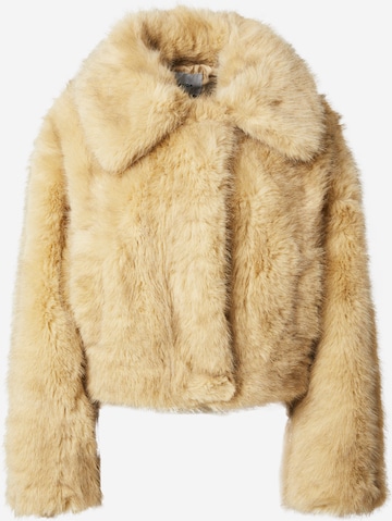 Geacă de iarnă 'BEA' de la TOPSHOP pe galben: față
