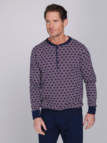 Pastunette Pajamas long 'Northern Nights' in Blue