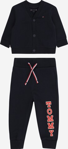 TOMMY HILFIGER Sweatsuit 'VARSITY' in Blue: front