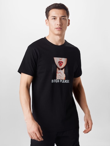 T-Shirt 'Bitch Please' Mister Tee en noir : devant