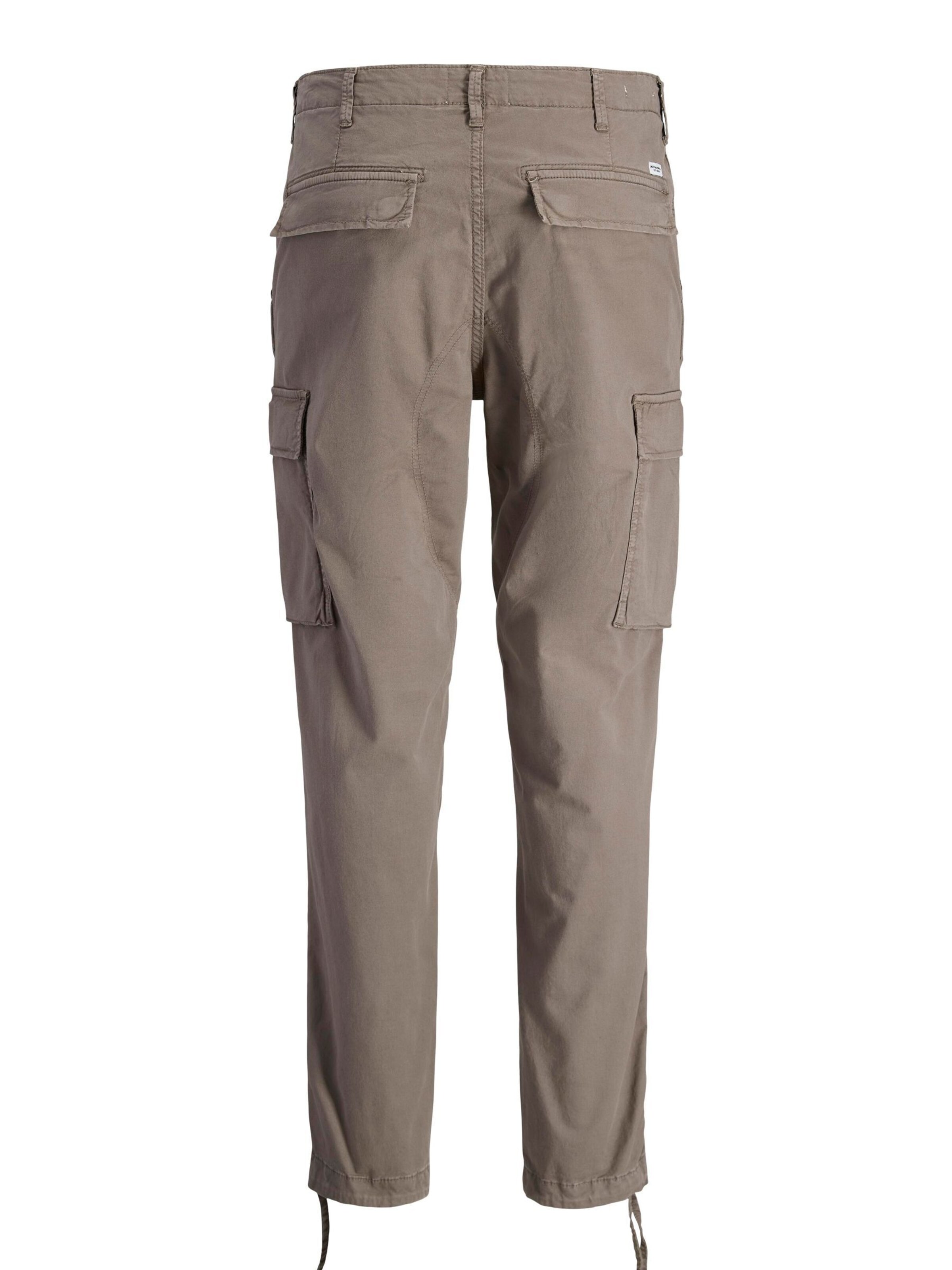 JACK & JONES Tapered Cargobukser 'JPSTAce JJTucker' i grå