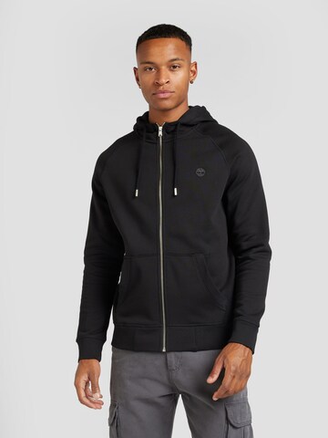 TIMBERLAND - Sudadera con cremallera 'Exeter River' en negro: frente