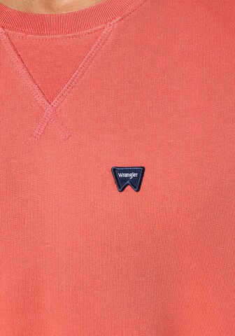 WRANGLER Sweatshirt 'SIGN OFF CREW' in Rot