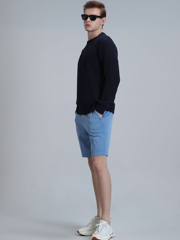 Coupe slim Pantalon chino 'ZEGLER' Lufian en bleu