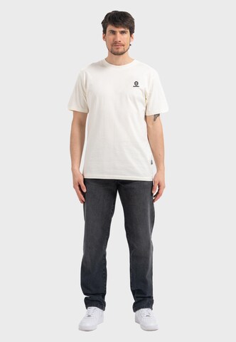 Oldskull Shirt 'Asian Kimono Beat' in White