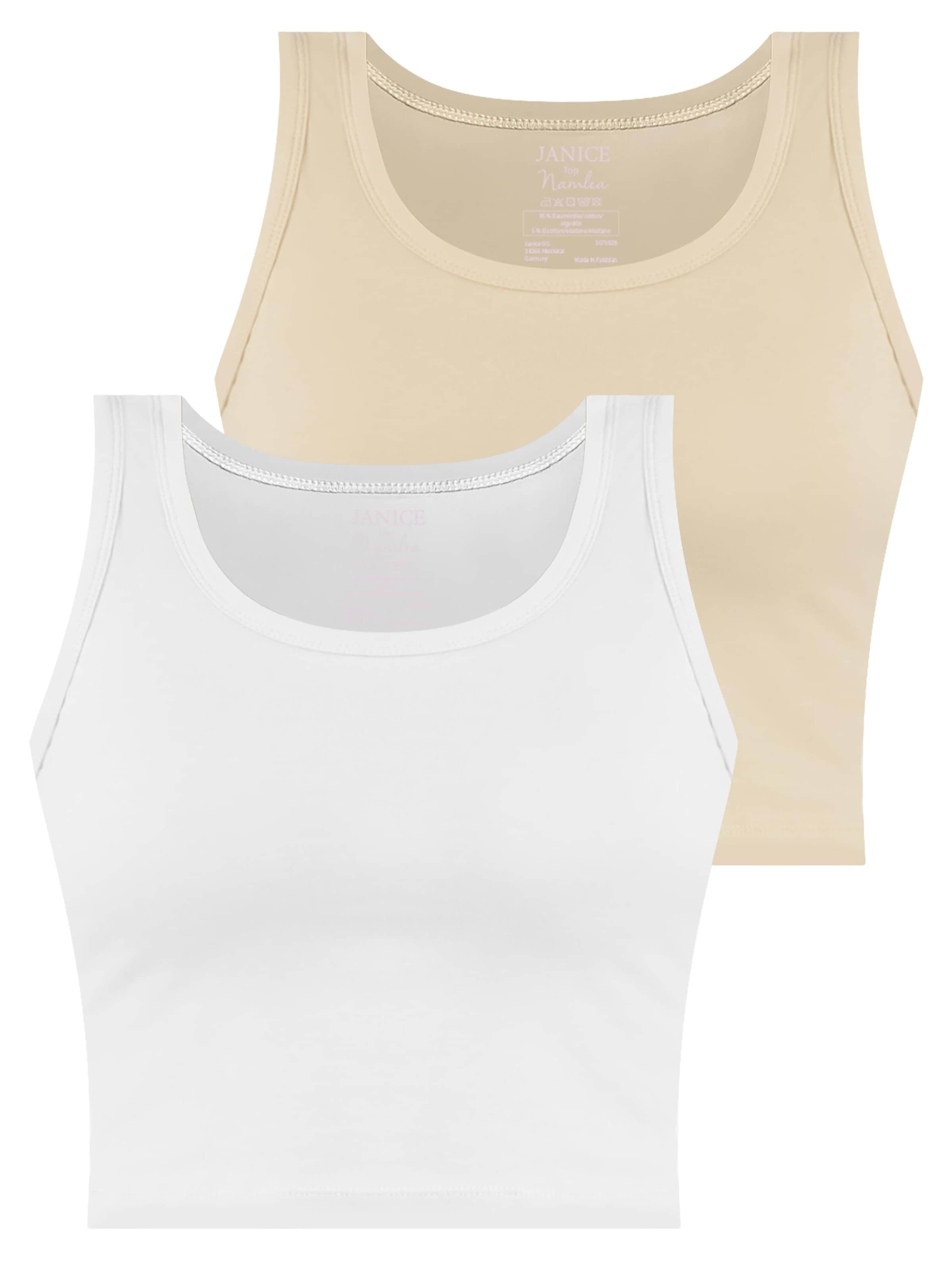 Top ' Namlea ' di Janice in beige: frontale
