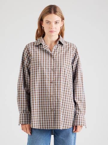 WEEKDAY Bluse in Braun: Vorderseite