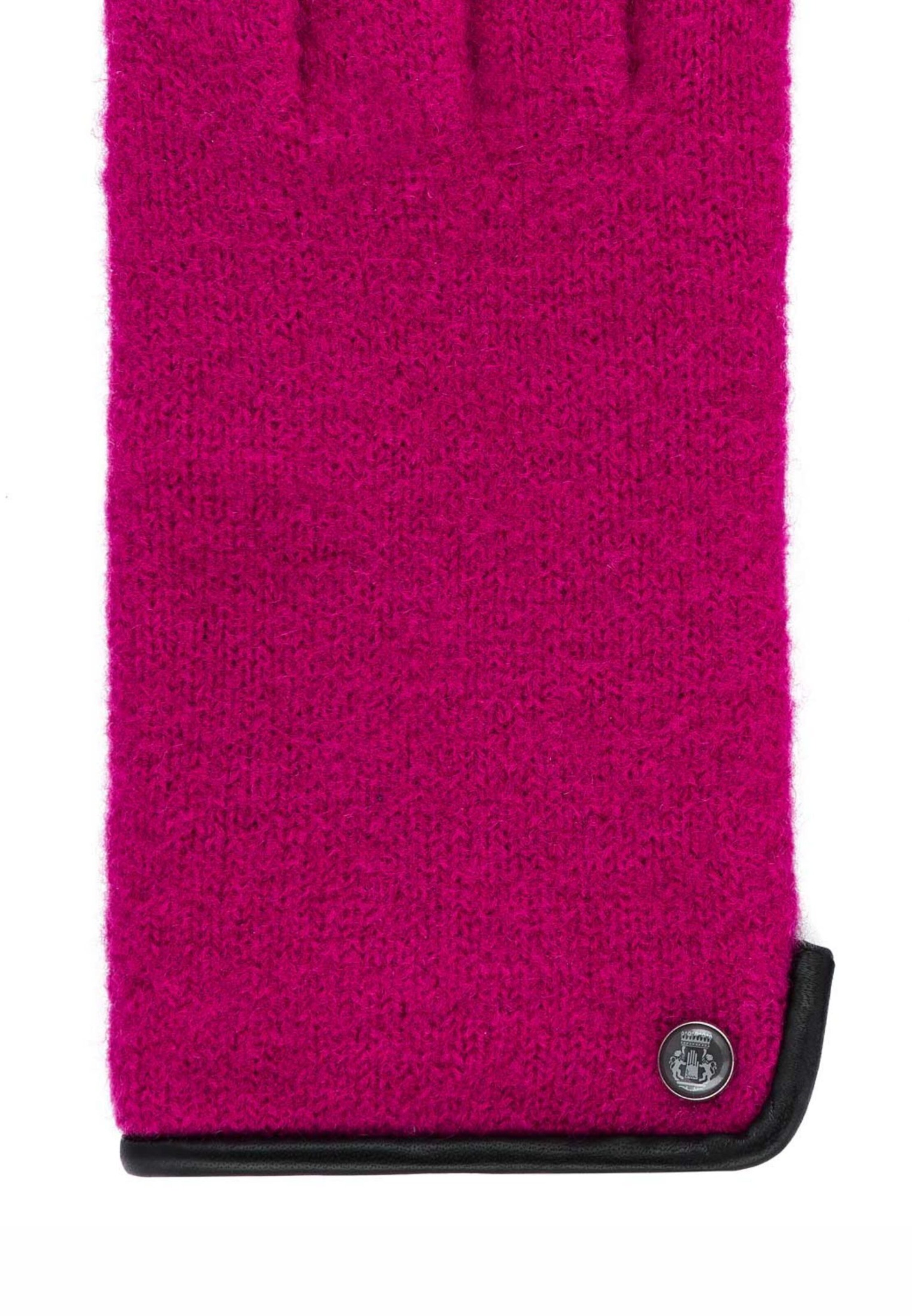 Mezzoguanti 'FELTED WOOL' di Roeckl in rosa