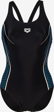ARENA Bustier Strój kąpielowy sportowy 'MODULAR' w kolorze niebieski: przód