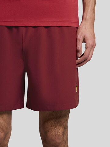 Lyle & Scott Regular Zwemshorts in Rood