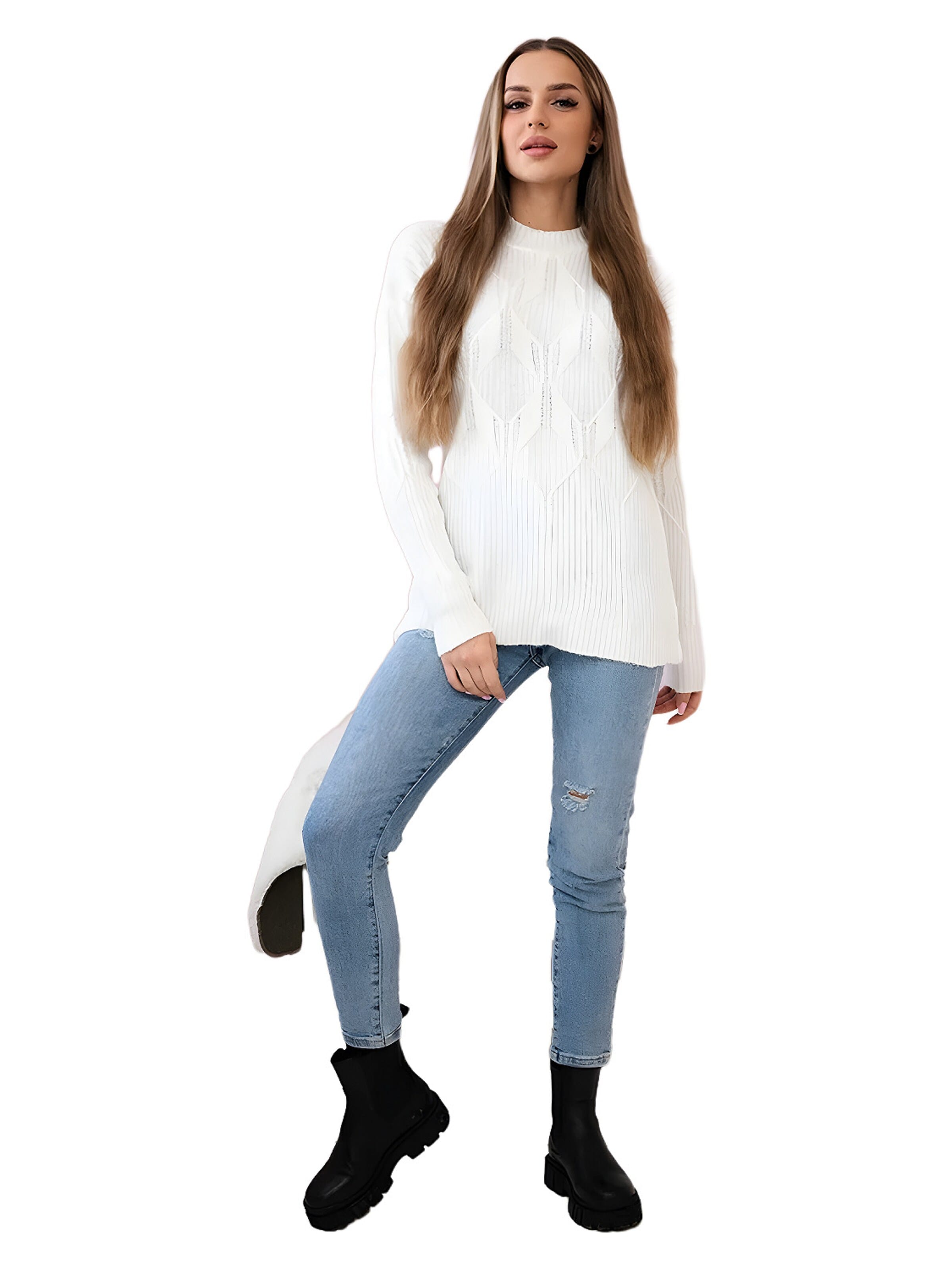 Lumera Sweter w kolorze beżowy