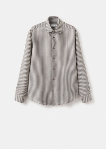 MANGO MAN Regular fit Button Up Shirt 'Dario' in Green