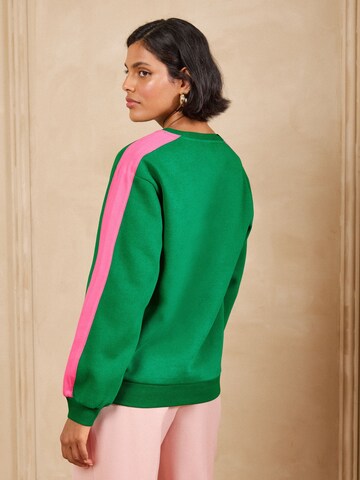 Felpa di love & roses in verde