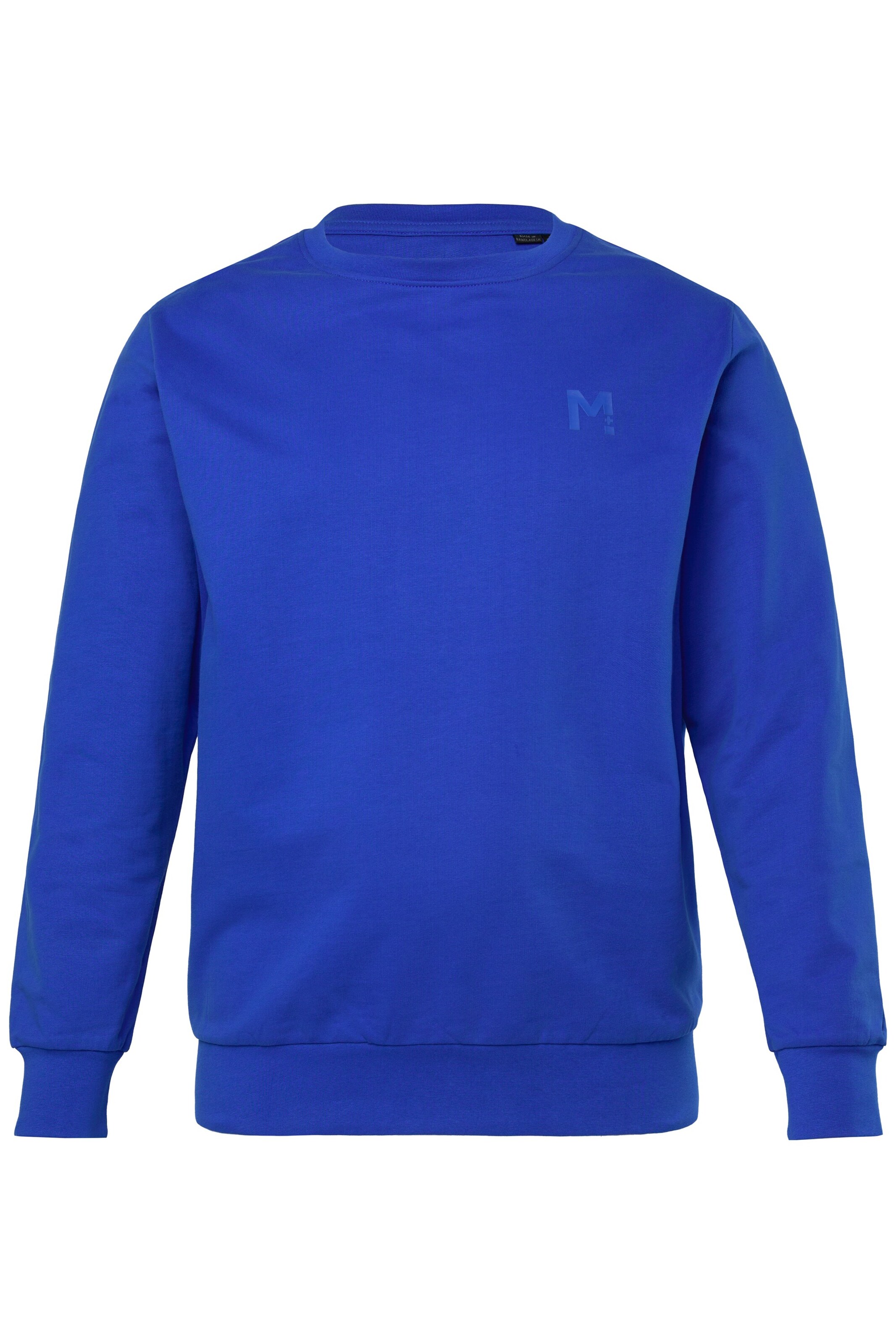 Men Plus Sweatshirt in Blauw: voorkant