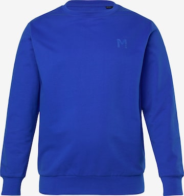 Men Plus Sweatshirt in Blau: Vorderseite