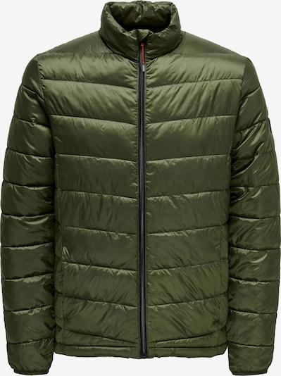 Only & Sons Veste mi-saison 'Carven' en olive / noir, Vue avec produit