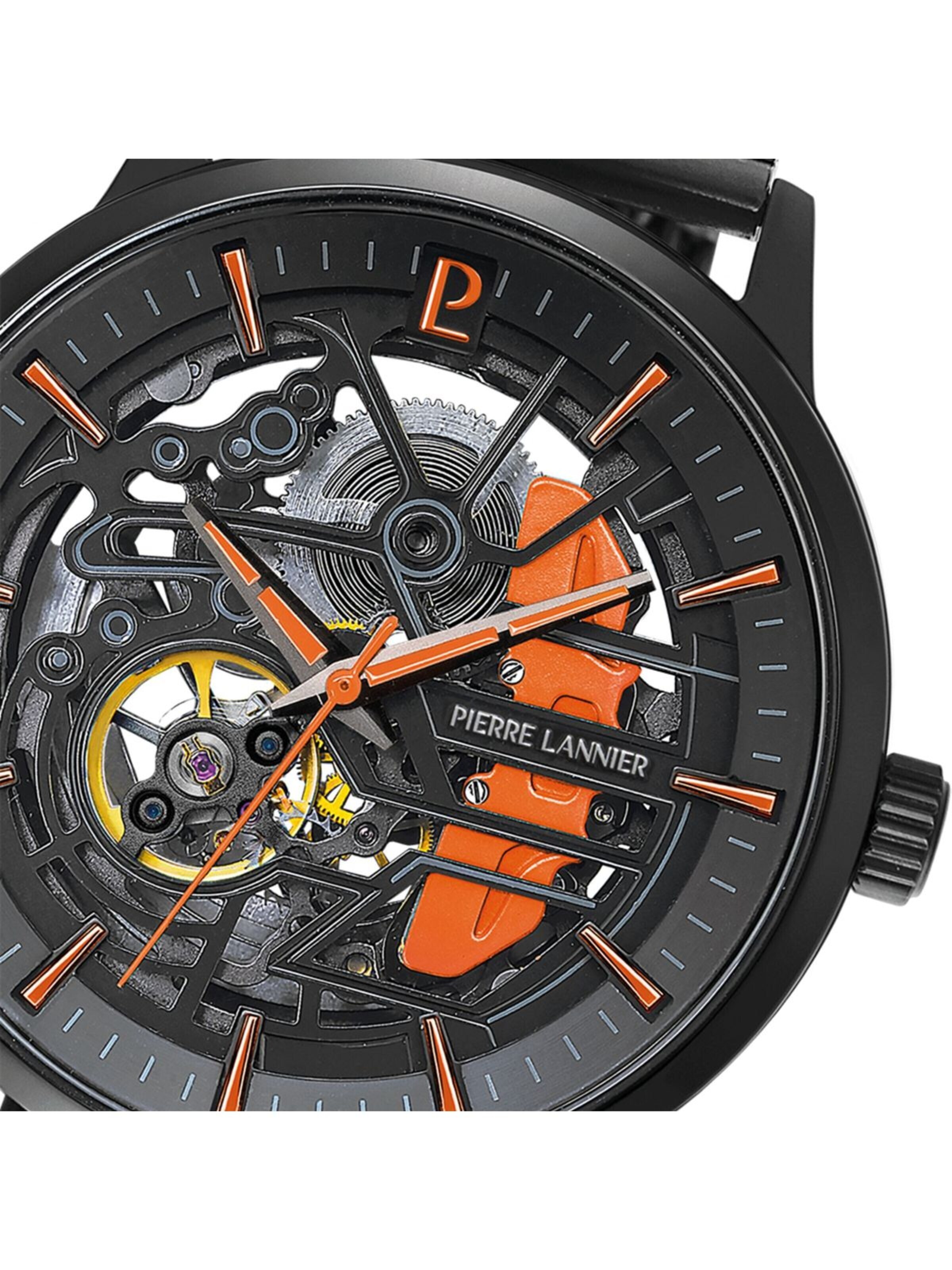 Montre à affichage analogique 'Pierre Lannier - Automatic watch Paddock - Automatic watch movement - Watch case width: 43 mm' Pierre Lannier en noir