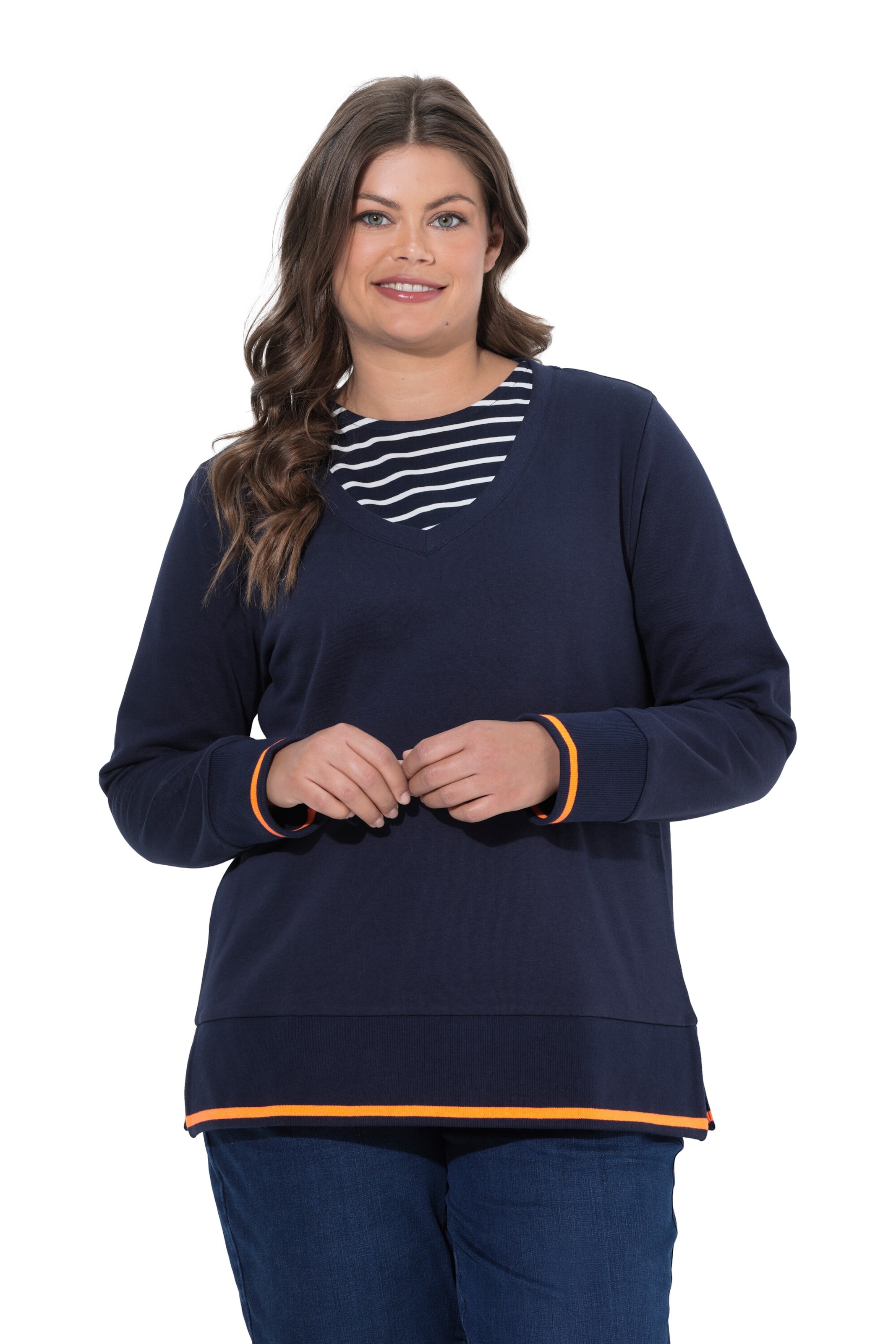 LAURASØN Sweatshirt in Blau: Vorderseite