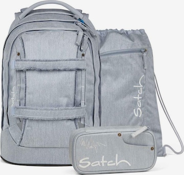 Satch Backpack 'Jeans Special' in Grey: front