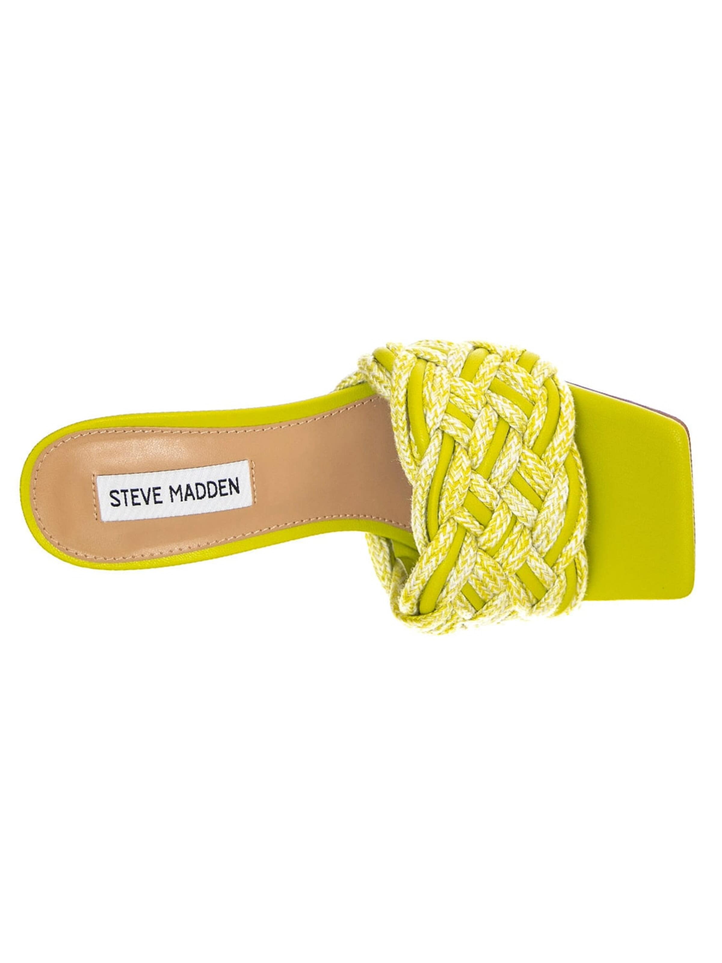 STEVE MADDEN Klapki 'Womens Espresso Citron Mule Sandals' w kolorze zielony