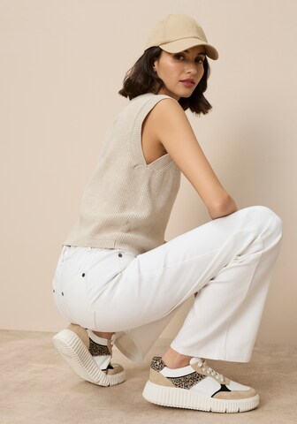 Tamaris Knitted Vest in Beige