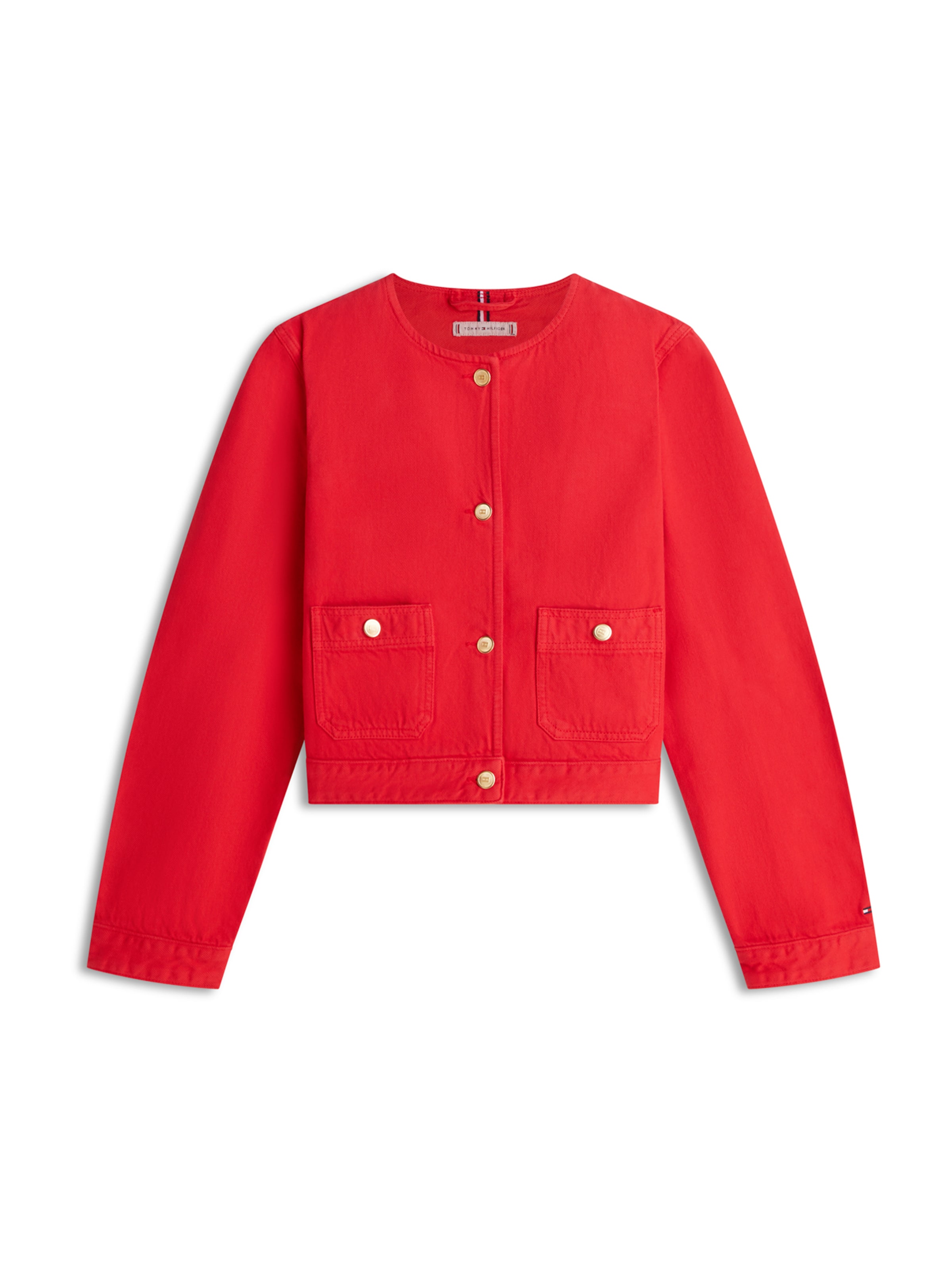 Veste mi-saison TOMMY HILFIGER en orange : devant