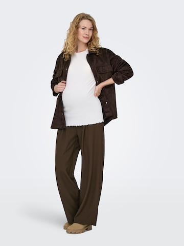 Only Maternity - regular Pantalón 'OLMPLEAT' en marrón