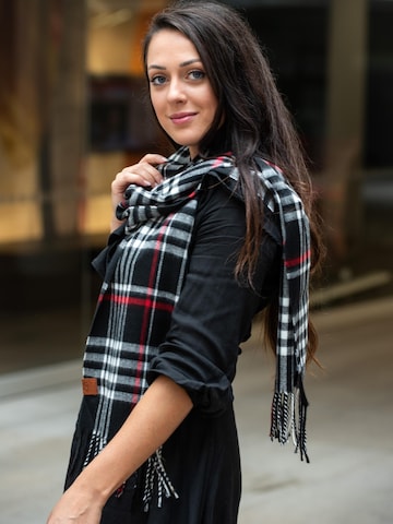 COLLEZIONE ALESSANDRO Scarf 'Venedig' in Black: front