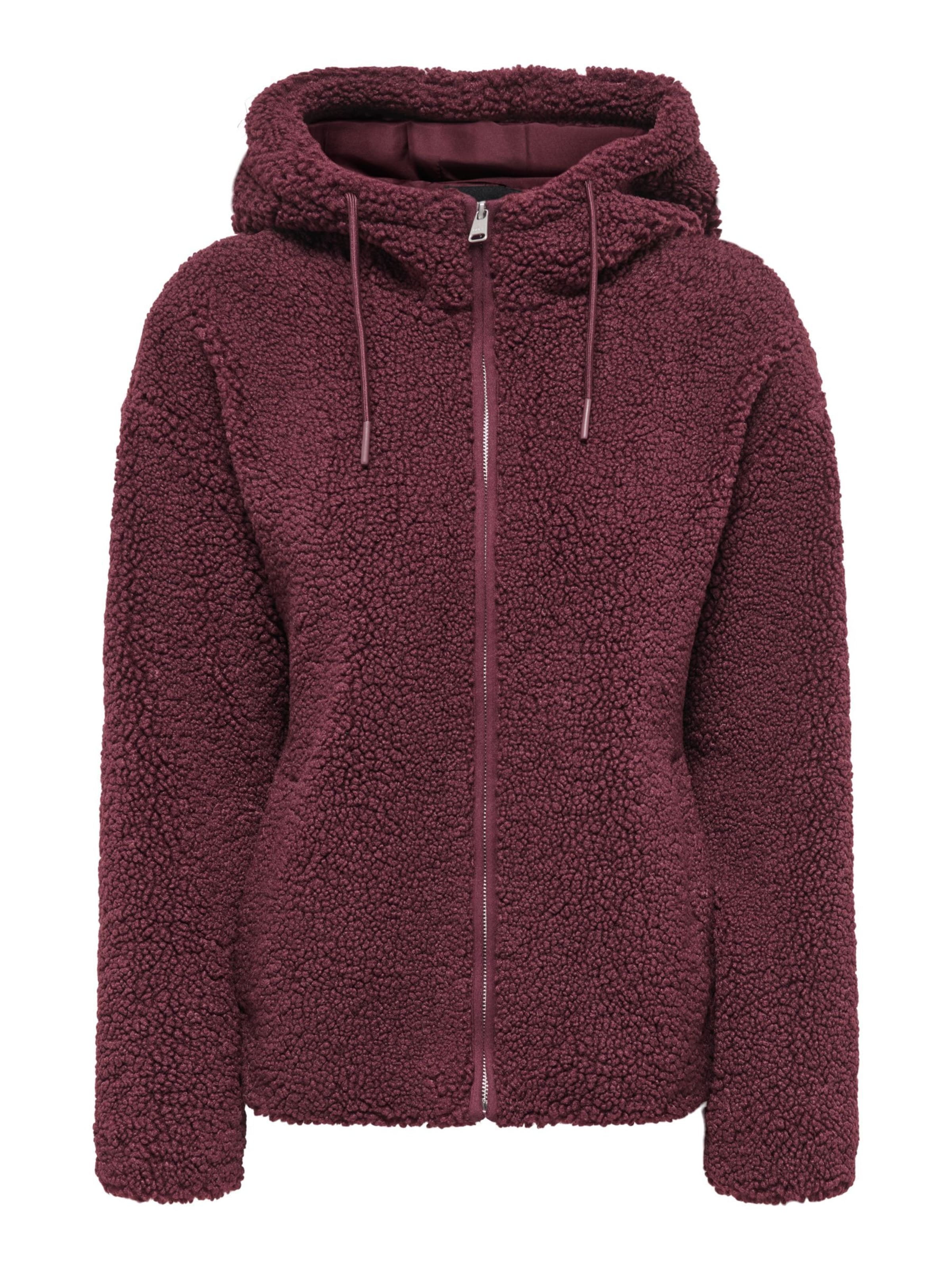 ONLY Fleecejakke 'ASPEN' i brun: forside